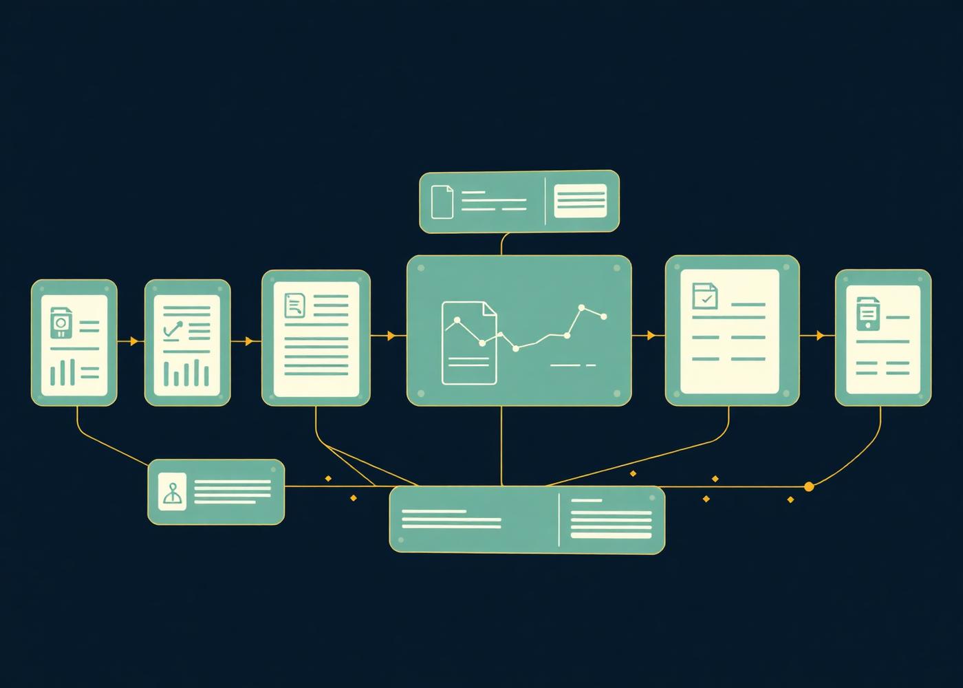 Structured case evidence flow